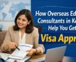 Overseas education consultants in Kolkata helping a student review visa documents for study abroad approval – Abroad Eduversity